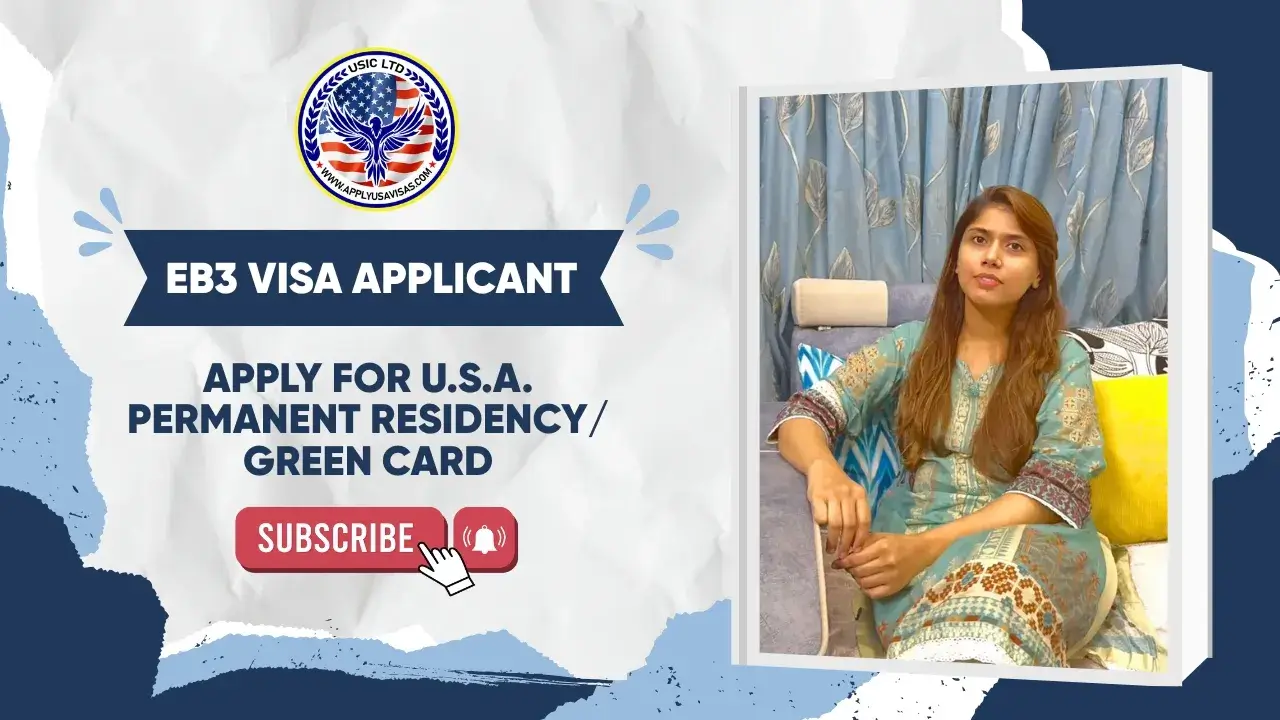 EB-3 visa applicant success 2026 – US green card story woman Pakistan