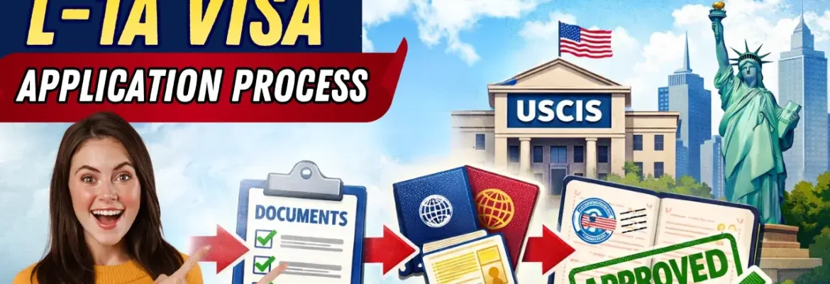 L1A visa USA 2026 honest guide thumbnail for Pakistan and UAE, consultants discussing intracompany executive transfer, Statue of Liberty, American flag, Pakistan UAE flags, approved L-1 visa stamps
