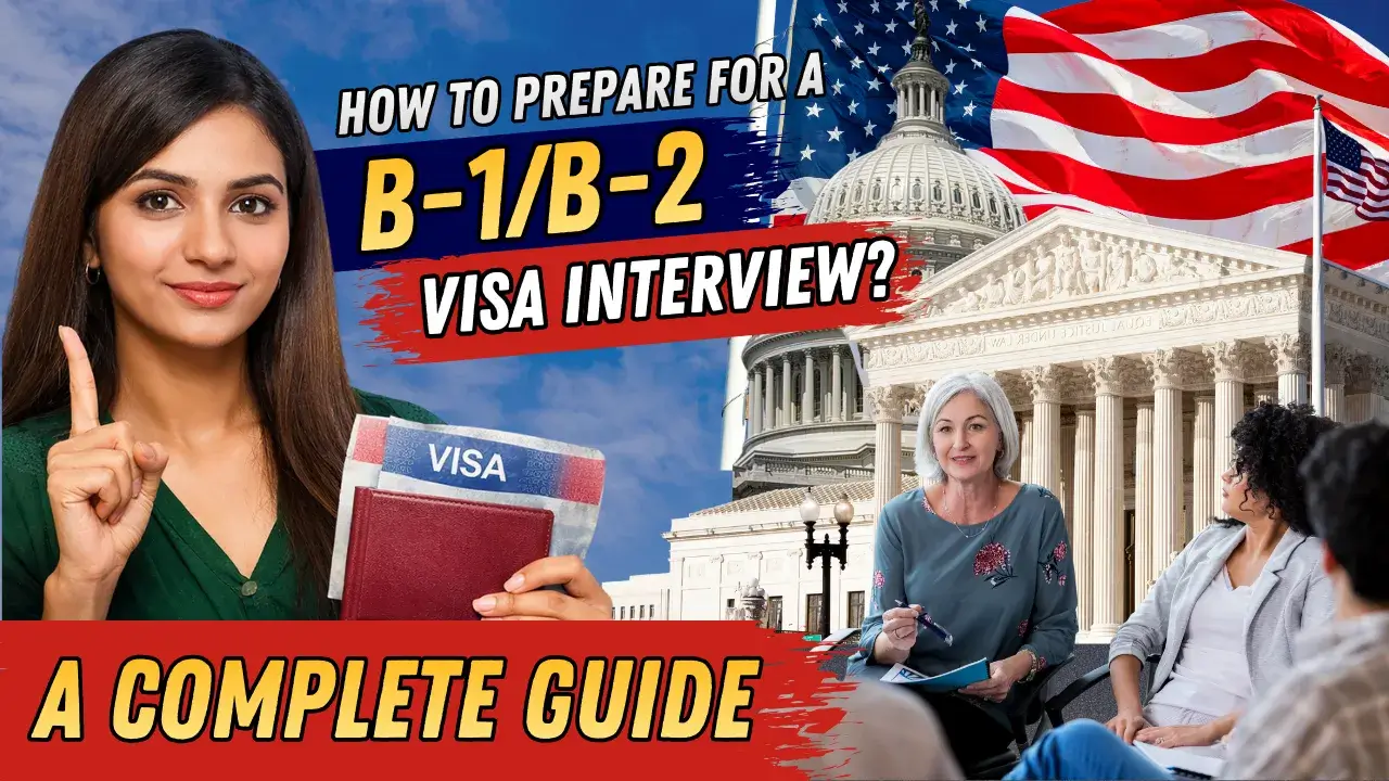 Diverse workers in hard hats and uniforms smiling with American flag background, passport and visa icons, bold text promoting EB-3 unskilled pathway to U.S. green card